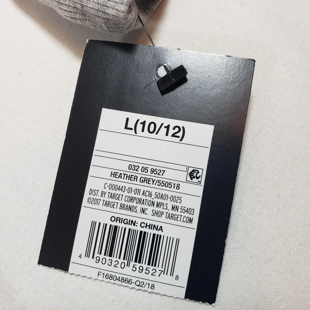 Art Class Girls Heather‎ Gray LOVE Lace Up Hoodie Sweatshirt L 10/12 NWT
